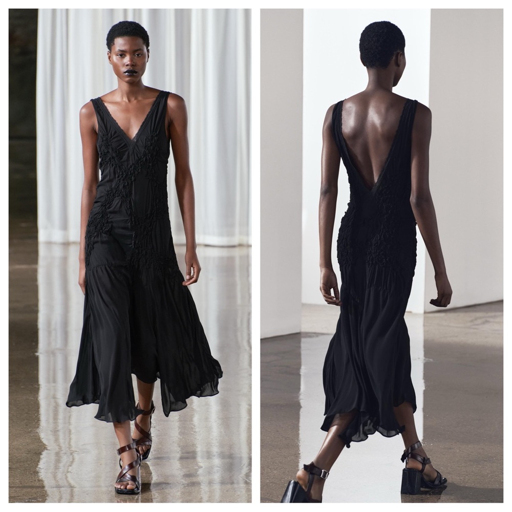 Zara Black Midi Dress